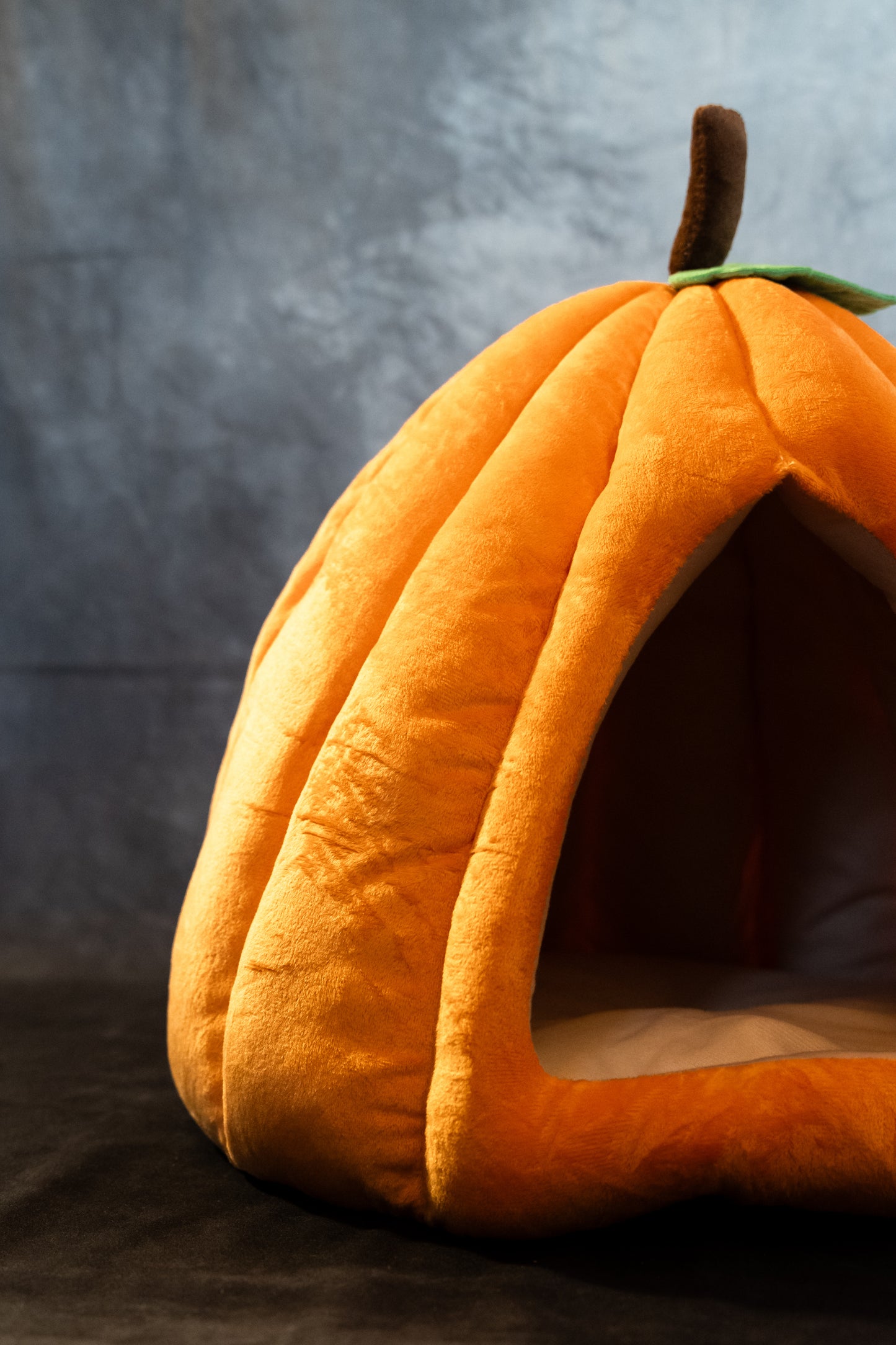 Pumpkin shaped bed